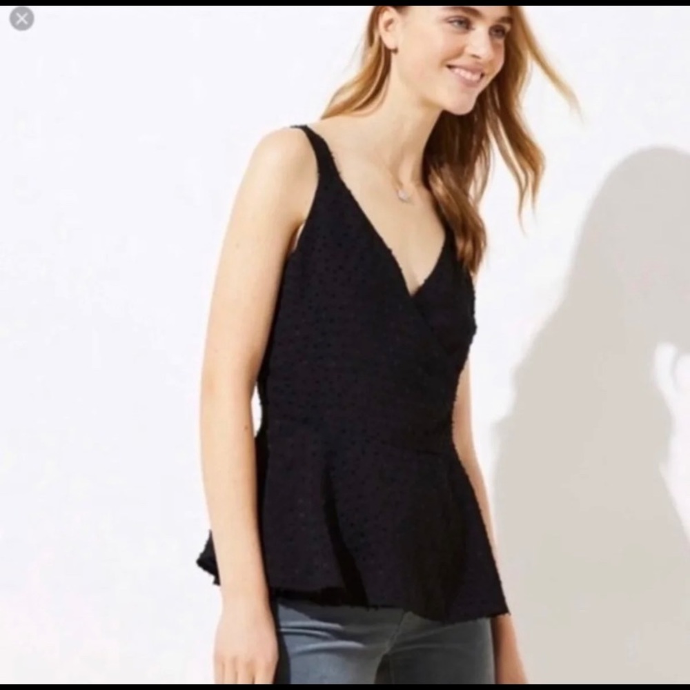 LOFT Swiss Dot Wrap Tank
